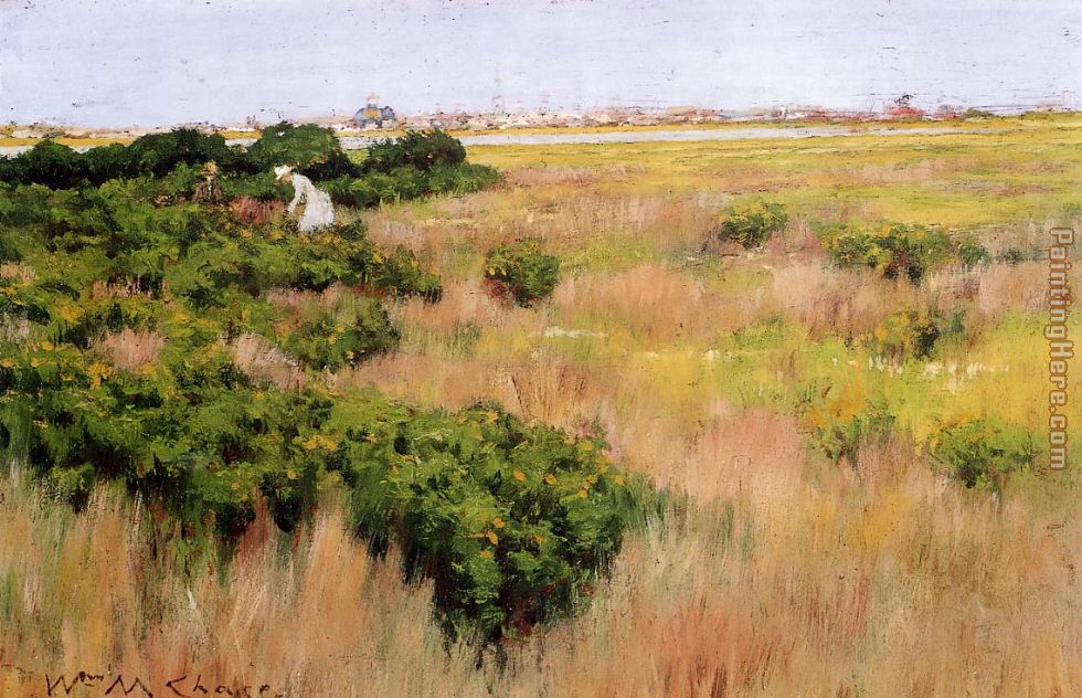 Landscape Near Coney Island painting - William Merritt Chase Landscape Near Coney Island art painting